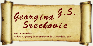 Georgina Srećković vizit kartica